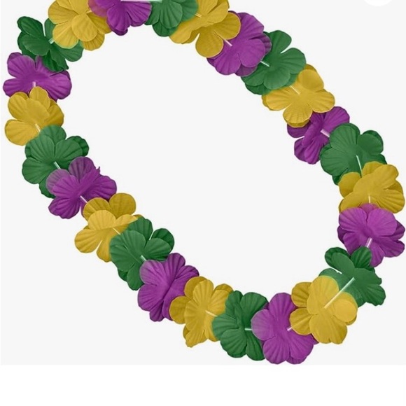 32 Pcs Mardi Gras Leis Flower Leis Hawaiian Luau Party Decorations Tropical - Picture 2 of 2